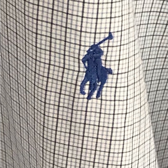 Ralph Lauren Men’s Size XL Classic Blue Tattersall Check Design Shirt - Picture 4 of 4